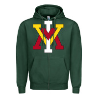 Sports Green vmi keydets Zipper Hoodie - linhVisuals
