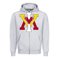 Heather Grey vmi keydets Zipper Hoodie - linhVisuals