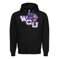 Black western carolina catamounts Zipper Hoodie - linhVisuals