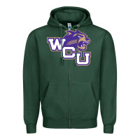 Sports Green western carolina catamounts Zipper Hoodie - linhVisuals