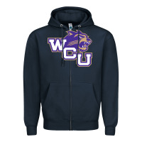 Navy western carolina catamounts Zipper Hoodie - linhVisuals