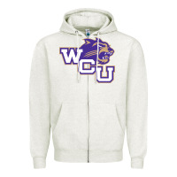 Oatmeal Heather western carolina catamounts Zipper Hoodie - linhVisuals