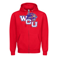 Red western carolina catamounts Zipper Hoodie - linhVisuals