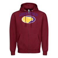 Burgundy st. theodore guerin high school Zipper Hoodie - linhVisuals