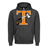 Charcoal Heather tecumseh junior senior high school Zipper Hoodie - linhVisuals