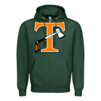 Sports Green tecumseh junior senior high school Zipper Hoodie - linhVisuals