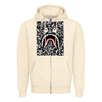 Sandshell Bape Shark Army Zipper Hoodie - linhVisuals