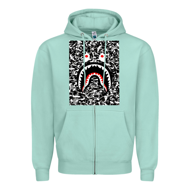 Bape Shark Army Zipper Hoodie by linhVisuals | Teevron