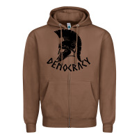 Chestnut democracy Zipper Hoodie - linhVisuals