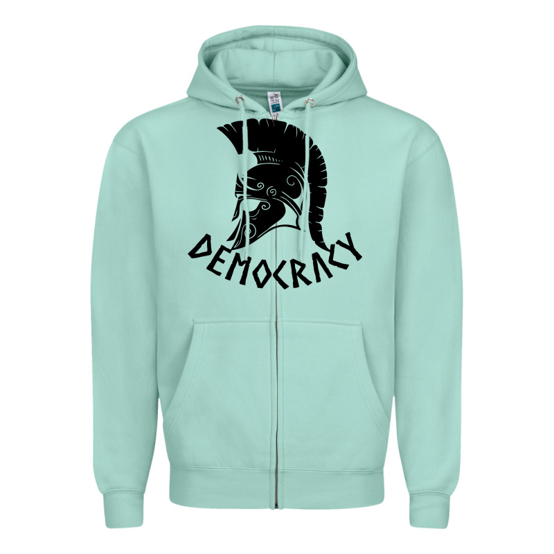 Democracy Zipper Hoodie by linhVisuals | Teevron