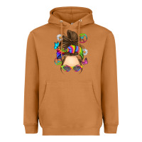 Meerkat messy bun tie dye Heavyweight Hoodie - RanaPortraitStore