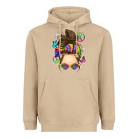 Mushroom messy bun tie dye Heavyweight Hoodie - RanaPortraitStore