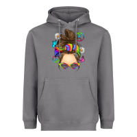 Storm messy bun tie dye Heavyweight Hoodie - RanaPortraitStore