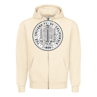Sandshell university of california Zipper Hoodie - linhVisuals