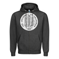 Charcoal Heather university of california Zipper Hoodie - linhVisuals