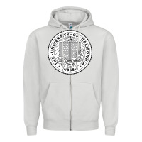 Dove Grey university of california Zipper Hoodie - linhVisuals