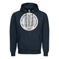 Navy university of california Zipper Hoodie - linhVisuals