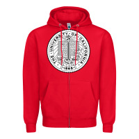 Red university of california Zipper Hoodie - linhVisuals