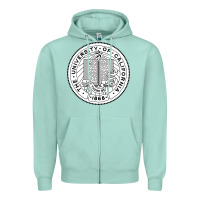 Seafoam university of california Zipper Hoodie - linhVisuals