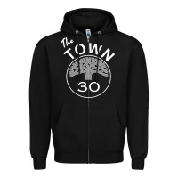 Black the town Zipper Hoodie - linhVisuals