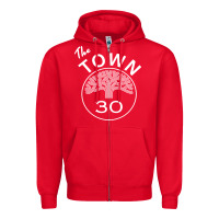 Red the town Zipper Hoodie - linhVisuals
