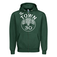 Sports Green the town Zipper Hoodie - linhVisuals