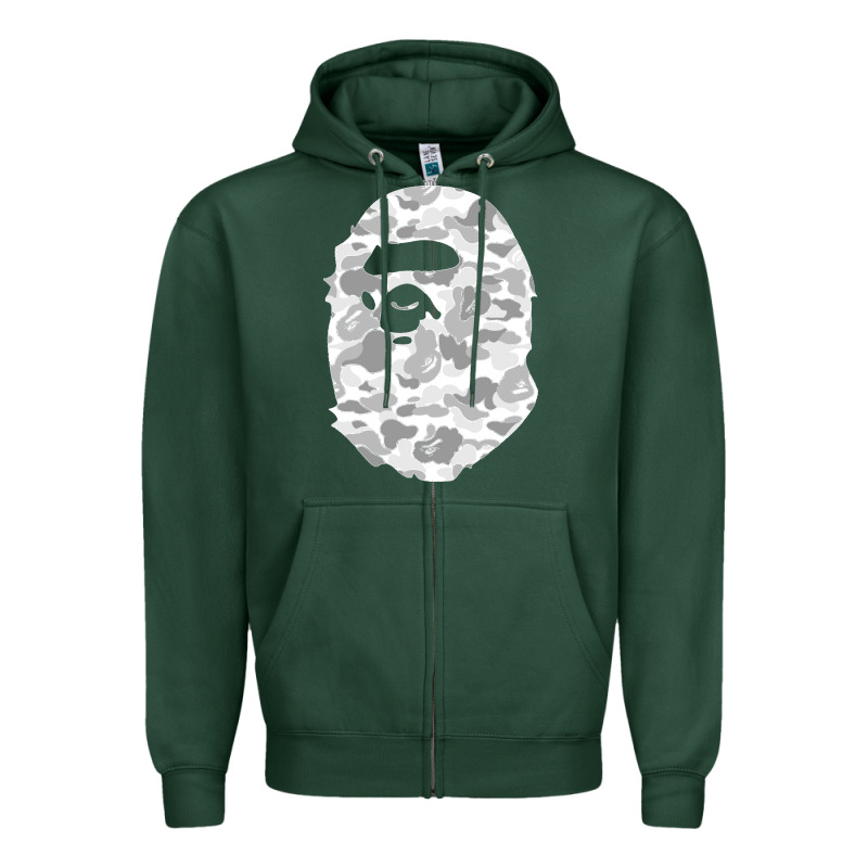 Gorilla Head Shot Zipper Hoodie by linhVisuals | Teevron