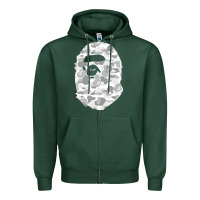 Gorilla Head Shot Zipper Hoodie | Teevron