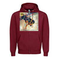 Burgundy STATE CHAMPS MIREL 5 Zipper Hoodie - linhVisuals