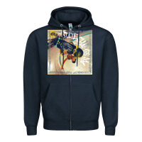 Navy STATE CHAMPS MIREL 5 Zipper Hoodie - linhVisuals