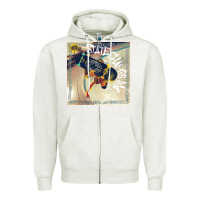 Oatmeal Heather STATE CHAMPS MIREL 5 Zipper Hoodie - linhVisuals