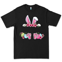 Black Easter bunny name frame Premium Tee - OliviaCreatesArt