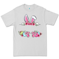 Dove Grey Easter bunny name frame Premium Tee - OliviaCreatesArt