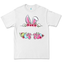 White Easter bunny name frame Premium Tee - OliviaCreatesArt