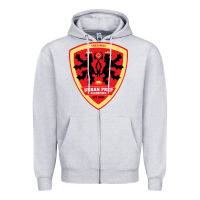 Heather Grey urban prep charter academy for young men Zipper Hoodie - linhVisuals
