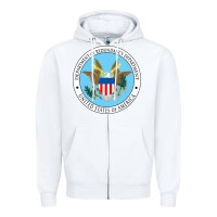 White department of redundancy department Zipper Hoodie - linhVisuals