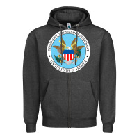 Charcoal Heather department of redundancy department Zipper Hoodie - linhVisuals