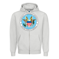 Dove Grey department of redundancy department Zipper Hoodie - linhVisuals