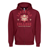 Burgundy magic the gathering strixhaven lorehold school motto Zipper Hoodie - linhVisuals
