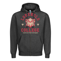 Charcoal Heather magic the gathering strixhaven lorehold school motto Zipper Hoodie - linhVisuals