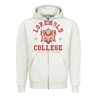 Oatmeal Heather magic the gathering strixhaven lorehold school motto Zipper Hoodie - linhVisuals