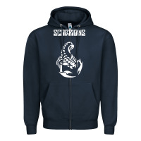Navy scorpion Zipper Hoodie - linhVisuals