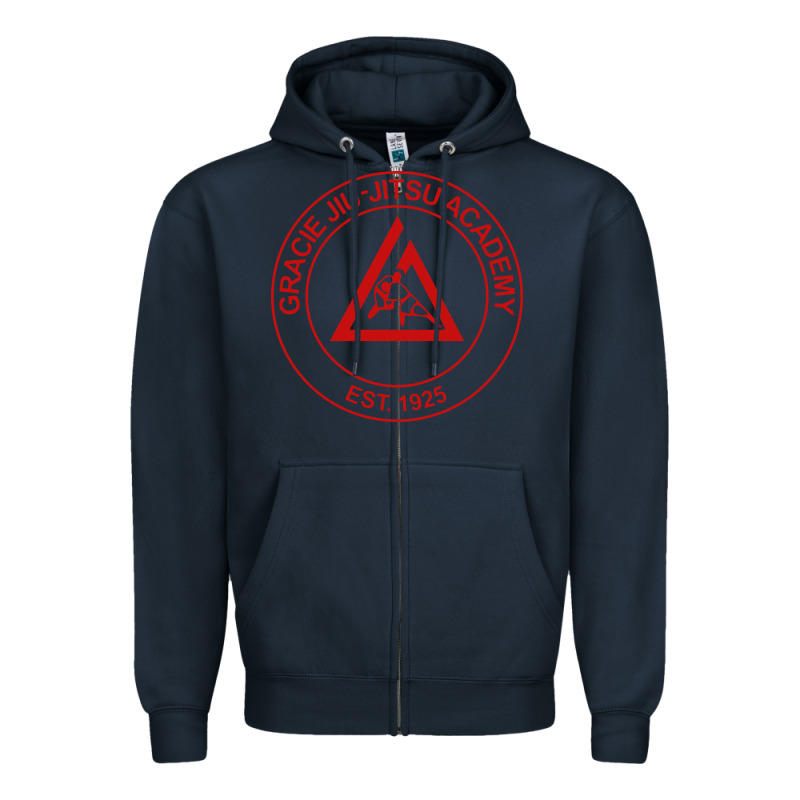 Gracie Jiu Jitsu Academy Zipper Hoodie by linhVisuals | Teevron