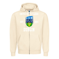 Sandshell university college dublin Zipper Hoodie - linhVisuals