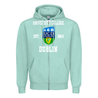Seafoam university college dublin Zipper Hoodie - linhVisuals