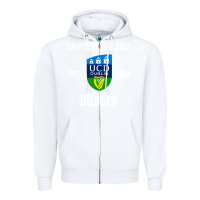 White university college dublin Zipper Hoodie - linhVisuals