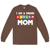 Chestnut LIL Autism Mom Long Sleeve Tee - CowhideDigitalArt
