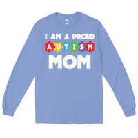Colony Blue LIL Autism Mom Long Sleeve Tee - CowhideDigitalArt