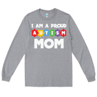 Heather Grey LIL Autism Mom Long Sleeve Tee - CowhideDigitalArt
