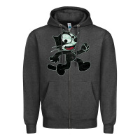 Charcoal Heather felix Zipper Hoodie - linhVisuals
